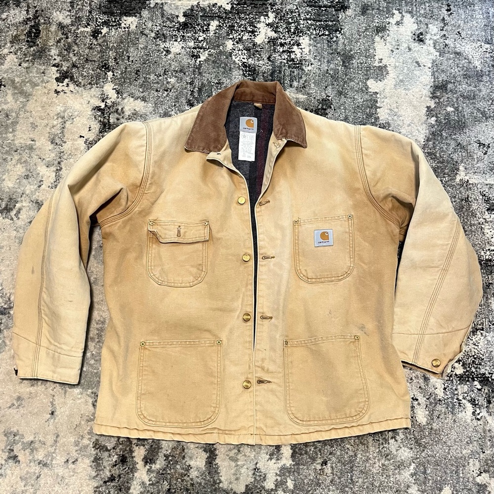 Genuine Vintage Carhartt Jacket. Union Made in USA. Mens 46 (Large)